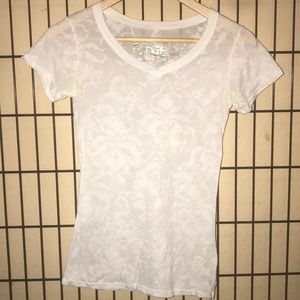 Delicate floral lace patterned t-shirt